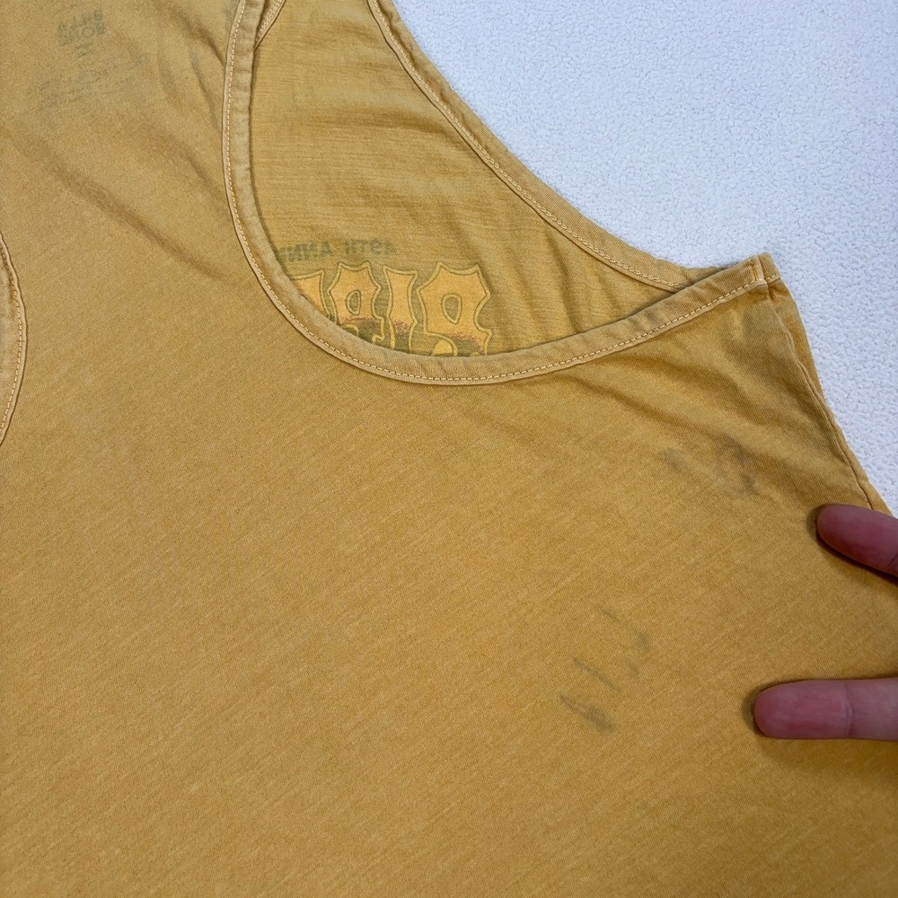 Billabong Graphic Tank Top Men's M Yellow Pipe Masters Hawaii Surf 2019 Banzai - Picture 11 of 15